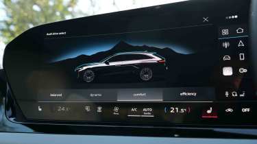 Audi A5 Avant - drive mode screen