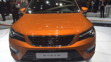 SEAT Ateca - Geneva show full front orange