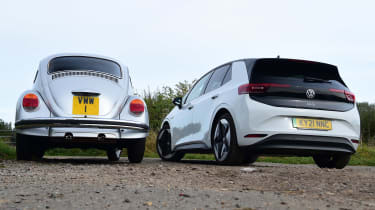 Volkswagen ID3 long termer - second report rear with Beetle