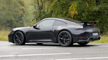 All-new Porsche 911 facelift - rear tracking 