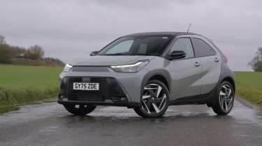 Toyota Aygo X testing in the UK - front static 
