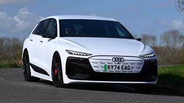 Audi S6 Avant e-tron - front cornering, right