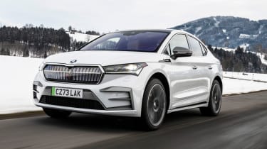 Skoda Enyaq Coupe Laurin and Klement - front tracking