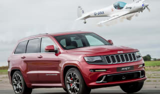 Jeep Grand Cherokee SRT8 vs plane - header