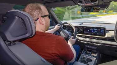 Ellis Hyde driving the Kia Seltos