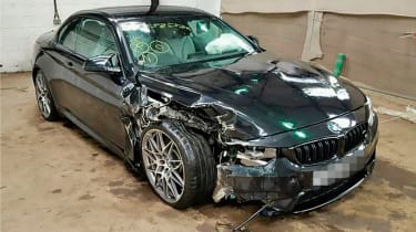 crashed bmw m4