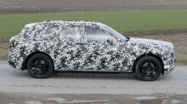 Rolls-Royce electric SUV (camouflaged) - side
