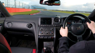 Nissan GT-R driving