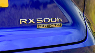 Lexus RX - RX 500h badge