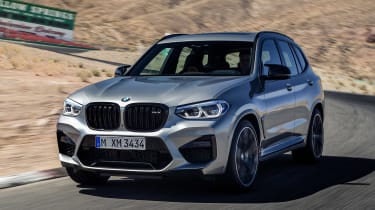 BMW X3 M Competition - front tracking