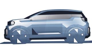 Teaser image of Dacia&#039;s upcoming A-Segment electric car