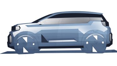 Teaser image of Dacia&#039;s upcoming A-Segment electric car