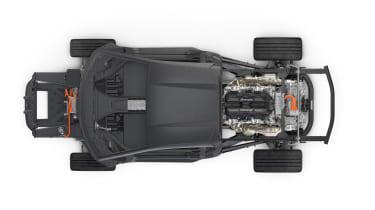 Lamborghini LB744 rolling chassis - underside