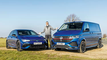 VW Transporter and VW Golf R with Dean Gibson