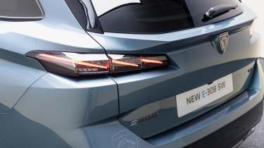 Peugeot 308 facelift (grey) - rear end