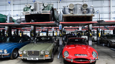 A collection of heritage Jaguars