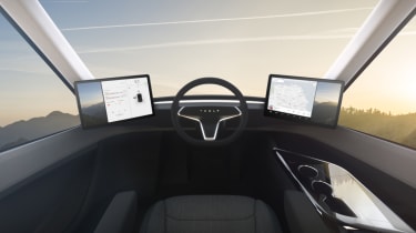 Tesla lorry - electric truck revealed - seat position