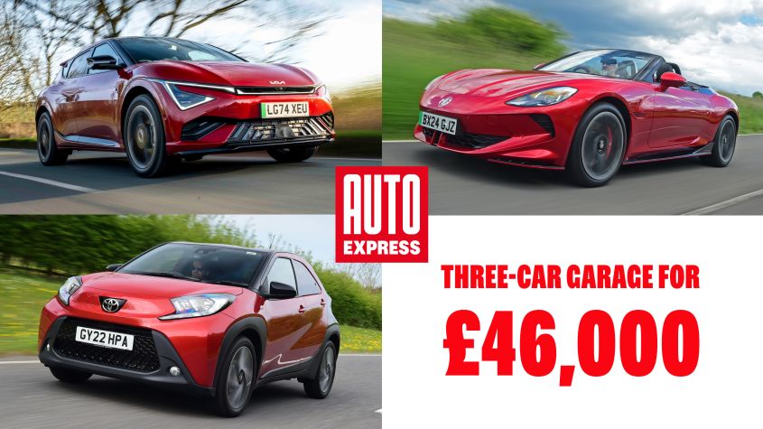 Three-car garage: a drop-top EV, electric family car and a supermini for under £46k