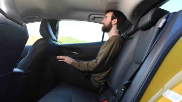 Toyota Prius - rear seats with Special contributor, Sam Naylor