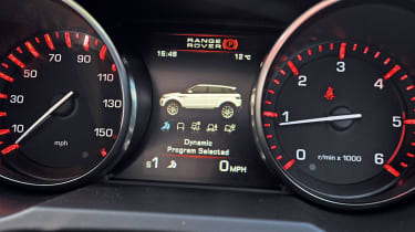 Range Rover Evoque dials