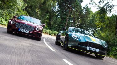 Aston Martin DB11 AMR vs Bentley Continental GT - header