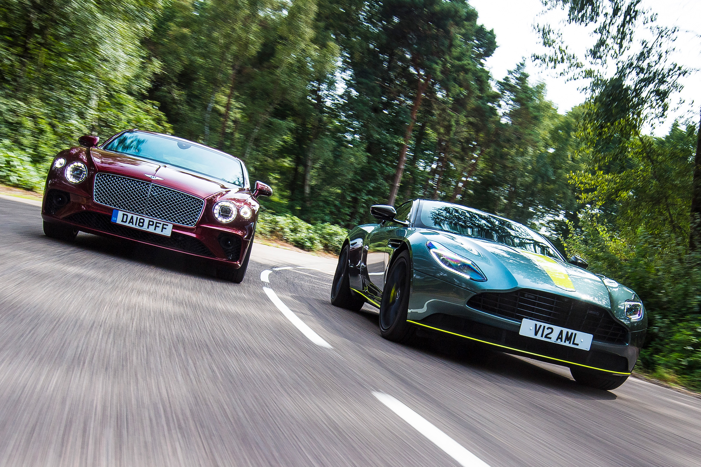 Aston Martin DB11 AMR vs Bentley Continental GT | Auto Express