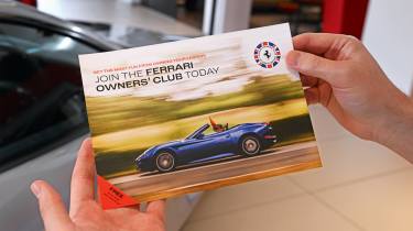 How to buy a used supercar - Ferrari Owners Club flyer