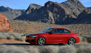 BMW M235i 2014 side desert