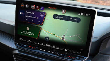 Cupra Formentor - sat-nav display