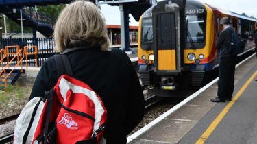 Waiting for the train