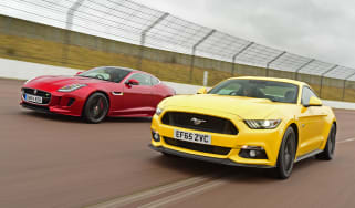 Ford Mustang vs Jaguar F-Type - front