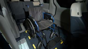 New Kia PV5 WAV - wheelchair inside