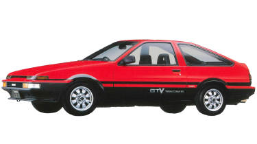 Best cars with pop-up headlights - Toyota AE86