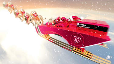 Peugeot Santa&#039;s sleigh