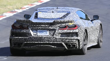 Corvette C8 Hybrid - rear on track