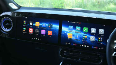 Mercedes GLB electric - front passenger screen
