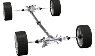 Car differential powertrain layout