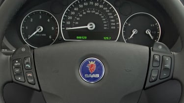 Saab 9-3 convertible interior detail