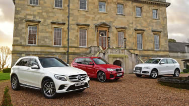 Mercedes GLC vs BMW X3 vs Audi Q5 - crop header