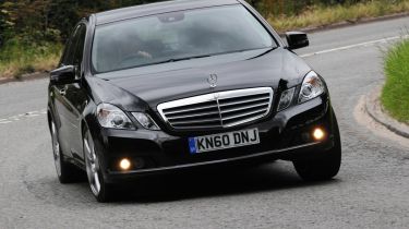 Mercedes E220 CDI SE front cornering