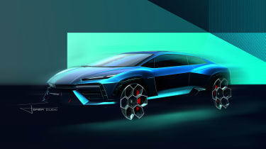Lamborghini Lanzador concept sketches