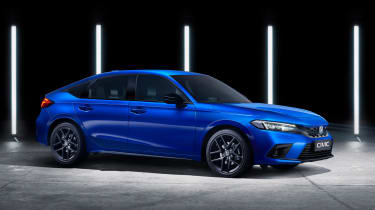 Honda Civic hybrid - front blue