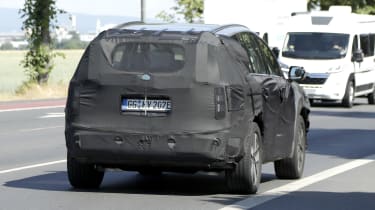 Hyundai Ioniq 7 (camouflaged) - rear cornering