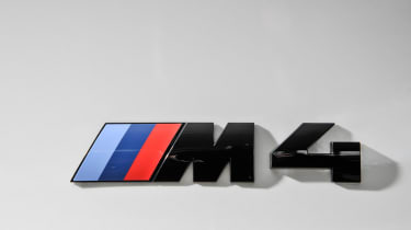 BMW M4 Competition Pack - M4 badge detail