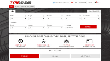 TyreLeader homepage