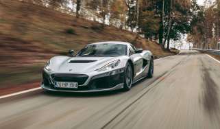 Rimac Nevera EV hypercar - Dynamic front 3/4