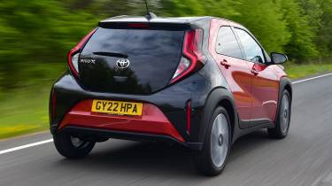 Toyota Aygo X - rear tracking
