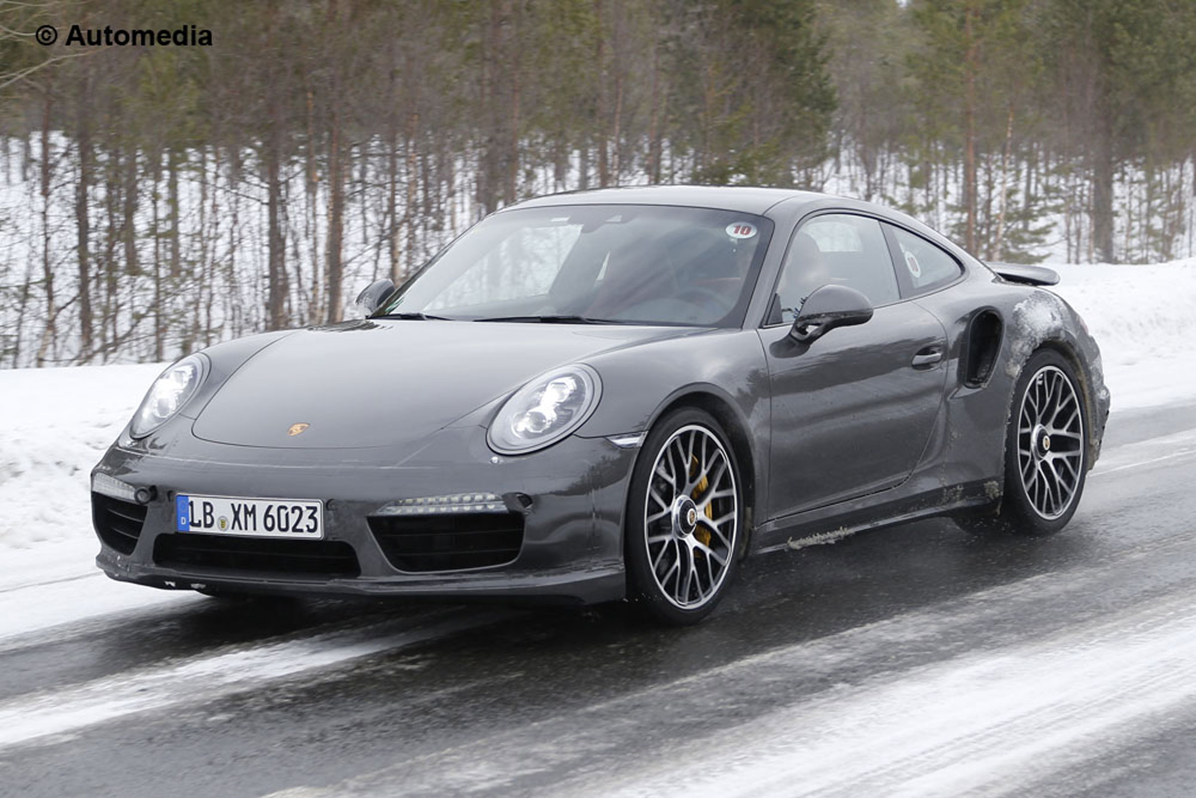 Porsche 911 Turbo facelift spy shots reveal new interior 