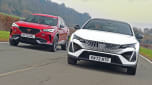 Cupra Formentor and Peugeot 408 - front tracking