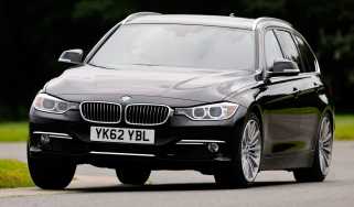 BMW 330d Touring front cornering